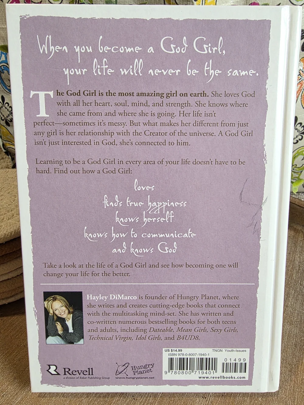 God Girl Hardcover Book - Hayley DiMarco (Revell / Hungry Planet)